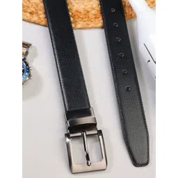 SAZARA Men Textured Leather Reversible Belt-picture-19