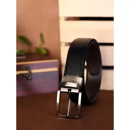 SAZARA Men Textured Leather Reversible Belt-picture-41
