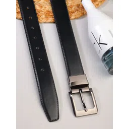 SAZARA Men Textured Leather Reversible Formal Belt-picture-33