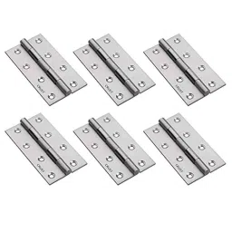 Saze 4 inch Stainless Steel Satin Matt Finish Door Butt Hinge (Pack of 6)-picture-18