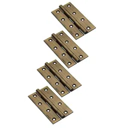 Saze 4 Pcs 4 inch 2mm Stainless Steel Antique Matt Finish Door Butt Hinges Set-picture-17