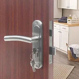 Saze Stainless Steel Matt Finish Cylinder Plate Both Side Key Mortise Door Lock Set with 3 Keys, MG1105-picture-22