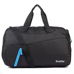 scatter Gym Bag for Men | Water Resistant Bag for Travelling | Medium 44L Duffle Bags for Men | Traveling Bag with 1 Year Warranty| Gym Bag for Women (Black Sky Zip)-picture-51