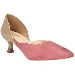 scentra fashion Women's Two-Tone Pointed-Toe Kitten Heel Pumps – Elegant and Comfortable D'Orsay Shoes for Office and Casual Wear-picture-13