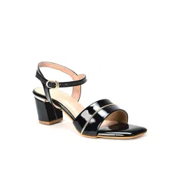 Scentra Women's Black Ankle Strap Sandals-picture-26