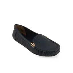 Scentra Women's Celin Cusioned Blue Loafers image 3