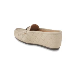 Scentra Women's Lacy Beige Mule Wedges image 5