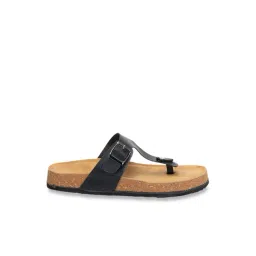 Scentra Women's Thea Black T-Strap Sandals-picture-47