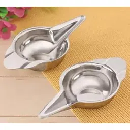 ScentRose 2 Pcs Baby Feeder Spoon for Baby | Food Feeder Bonda | Baby Feeding Spoon | Paladai for New Born | Standard Silver | Pack of 2 | Made in India-picture-28