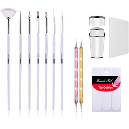 scheibe 7 Nail Brush, 2 Dotting Pen,1 tip and 1 Nail Stamp-picture-42