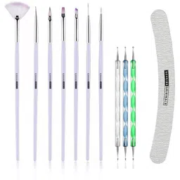 scheibe 7 Nail Brush, 3 Dotting Pen and 1 Nail Buffer-picture-10