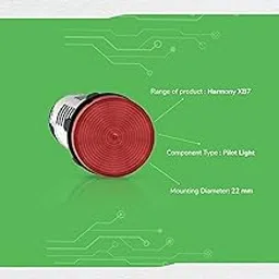 Schneider Electric, monolithic Pilot Light, Harmony XB5N/XB7N, Plastic, red, 22mm,LED, 120V AC, XB7EV04GPN-picture-13