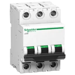 Schneider Electric Acti9 xC60 20A C-Curve Three Pole MCB, A9N3P20C, Breaking Capacity: 10 kA-picture-45