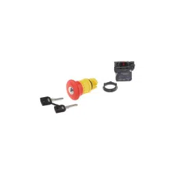 Schneider Electric Harmony XB5 22mm Red 1NO+1NC Trigger Action Key To Release Emergency Switching of Mushroom Head Push Button, XB5AS9445N-picture-21