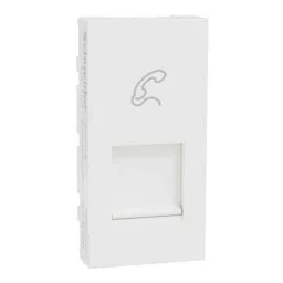 Schneider Electric Miluz Zeta RJ11 1 Module White Telephone Socket, MZRJ111M_WH-picture-30