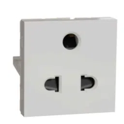 Schneider Electric Unica Pure 6A 2 Module Polar White Universal Socket, UNS6SK3P2M_WE (Pack of 10)-picture-21