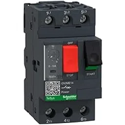 Schneider Electric TeSys GV2 - Motor Circuit Breaker, 3 Pole, 6-10A, Push Button, Thermal Magnetic, Screw Clamp Terminals, GV2ME14 MPCB-picture-11