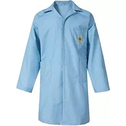 SCHOFIC Antistatic ESD Safe Lab Coat/Jacket Full Sleeves Unisex Blue Size - L (Pack of 5)-picture-40