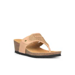 Scholl by Bata Women's Pink Thong Wedges-picture-16