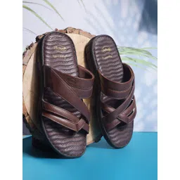 Scholl Men Leather Comfort Sandals-picture-22