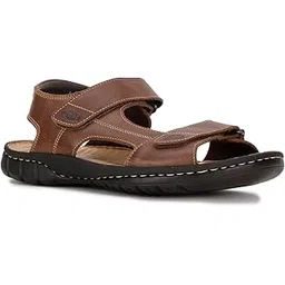 scholl Men's Leather Outdoor Sandal | Brown | 9 UK-picture-50