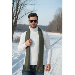 SCHp Solid, Geometric Print, Self Design Men Muffler-picture-28