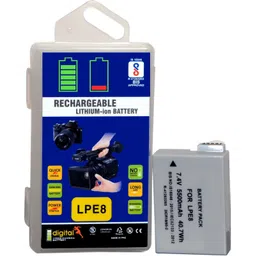 schsteindar (5500 mAH) for LP-E8 EOS 550D 600D 650D 700D Kiss X4 X5 X6i X7i Rebel T2i T3i T4i T5i Camera 7.4V with Box SD TF Memory Card Case Battery-picture-11