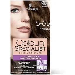 Schwarzkopf Colour Specialist At Home Permanent Hair Colour With Omegaplex Anti-Breakage Technology And Hyaluronic Acid With 2 After Colour Repair Masks For Softer Hair, 5.65 Chocolate Brown 165ml-picture-10