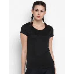 ScoldMe Women Black Slim Fit T-shirt-picture-37