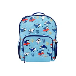 SCOOBIES Boys Blue & White Graphic Printed Backpack-picture-57
