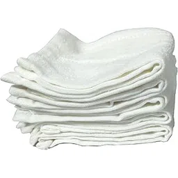 Scoodount Pcs of 5 White Small Towel Hanky, Hand Towel, face Towel, Size 9x10 inch,Lightweight Pocket & Travel Towel for Regular Use-picture-45