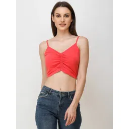 Scorpius Coral Regular Fit Crop Top-picture-21