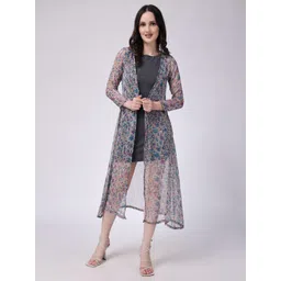 SCORPIUS Floral Printed Open Front Longline Shrug-picture-33