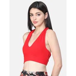 SCORPIUS Women Red Solid Top image 4