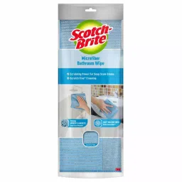 Scotch-Brite 30x32 cm Scratch Free Blue Microfiber Bathroom Wipe, IA840046246-picture-34
