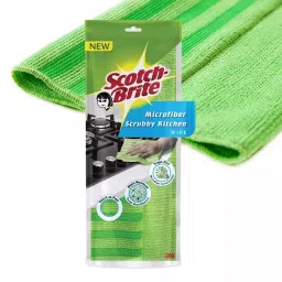 Scotch-Brite 30x36 cm Scratch Free Green Microfiber Kitchen Scrubby Wipe, IA840046352-picture-11