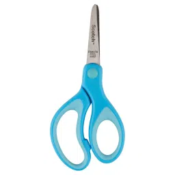 Scotch Scissor Soft Grip Blunt Tip Stainless Steel 5 Inch (12.7 cm) Length Blue Classic for Kids Safety Use, (Pack of 36 Pcs)-picture-15
