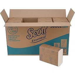 Scott Essential Multi Fold Hand Towel 38002C - M Fold Towel - 16 Packs x 250 Sheets - White Folded Towel Sheets 22.3 X 20.4 cm (4000 Total)-image-10
