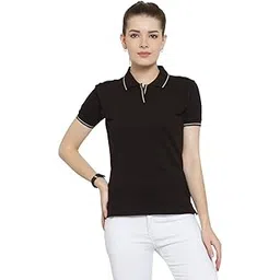 scott international Scott Women's Premium Cotton Polo T-Shirt - 1.1_lsp21_XXXL - Coffee Brown-picture-10
