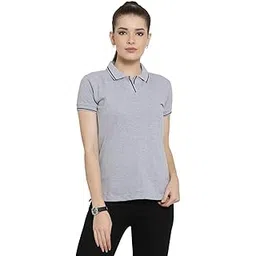 scott international Women's 100% Pure Organic Cotton Polo Regular Fit T-Shirt-picture-30