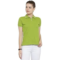 scott international Women's Cotton Regular Fit Polo T-Shirt-picture-15