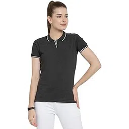 scott international Women's Organic Cotton Polo T-Shirt (1.1_lsp27_XXL_Charcoal Grey_XX-Large)-picture-11