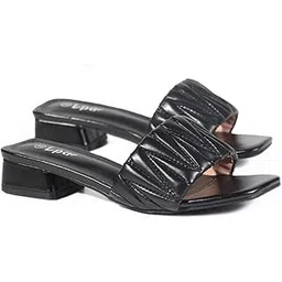 Women High Heeled Sandal Shoes | Open Pointed Toe Mule, Casual Slip-On Heels for Girls & Ladies | Lightweight Women's Fashion Shoes for Work, Bride Wedding Dress Platform Heels Shoes-image-13