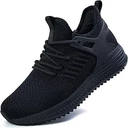 sdolphin Running Shoes for Women Ladies Sneakers Workout Memory Foam Tennis Shoes Woman’s Nursing Jogging Gym Mesh slip on Comfortable Lightweight Flats Work Women’s Road Running shoes Dark Black 8 B (M) US-picture-13