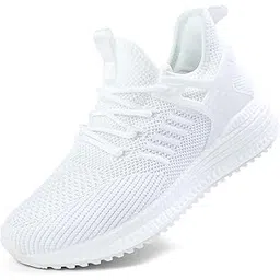 sdolphin Womens Running Shoes Tennis Shoes for Women Breathable Sneakers Mesh Memory Foam Sneaker Lightweight Nursing Work Flats Cool Jogging Athletic Gym Cute Workout Shoes White 10 B (M) US-picture-40
