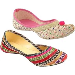 sdshopping Women Juti Ladies Mojari Pack of 2-picture-12