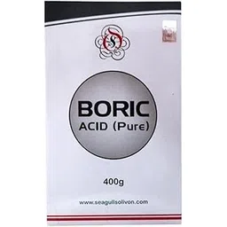 Boric Acid (Pure) | 400g | 100% Pure Boric Acid Powder For Cockroaches | Exceptional Carrom Powder | For Rice Preservation-image-9