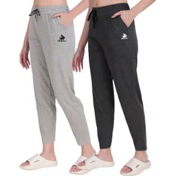 seaprint Pack of 2 Women Solid Grey Track Pants-picture-37