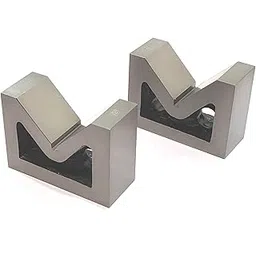 Seasoned Caste Iron v Block Pair (75 x 56 x 31 MM (3" Inch))-picture-21
