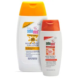 Sebamed Baby Sunscreen Lotion SPF 50 Plus - 200 ml & Sebamed Adult Multi Protect Sun Lotion - 150 ml-picture-12